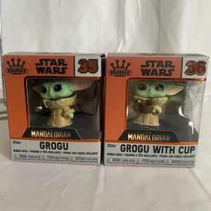 - Baby yoda mini funkopop collectible figures
